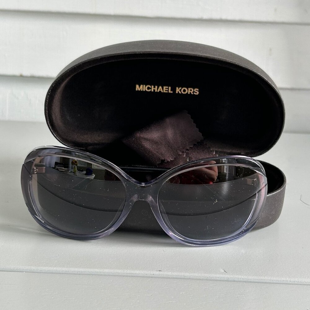 Michael Kors Oversized Studded Cat Eye Sunglasses 57mm Tortoise Grey